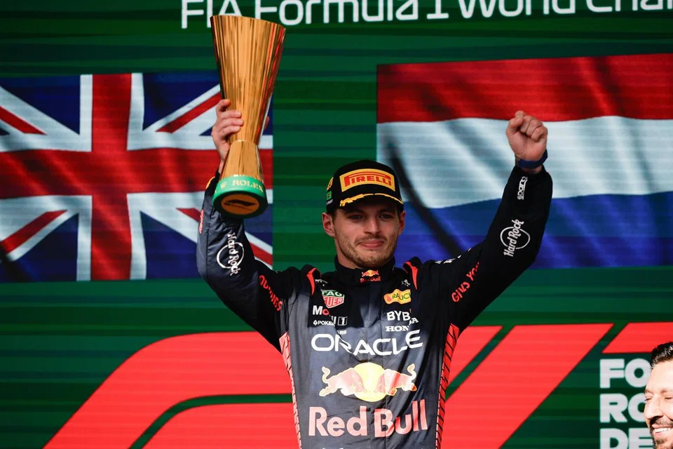 JUARA: Pemandu Red Bull, Max Verstappen, mendahului Grand Prix Sao Paulo Formula Satu (F1) dari petak permulaan sehingga garisan penamat pada Ahad.