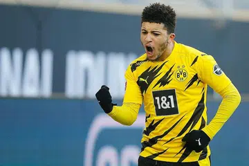 SERTAI UNITED: Manchester United bersetuju untuk menandatangani penyerang England, Jadon Sancho dari Borussia Dortmund dengan perjanjian bernilai £73 juta. - Foto AFP