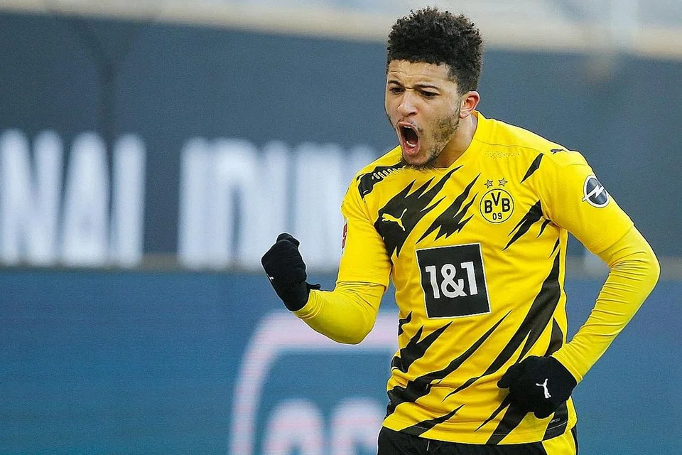 SERTAI UNITED: Manchester United bersetuju untuk menandatangani penyerang England, Jadon Sancho dari Borussia Dortmund dengan perjanjian bernilai £73 juta. - Foto AFP
