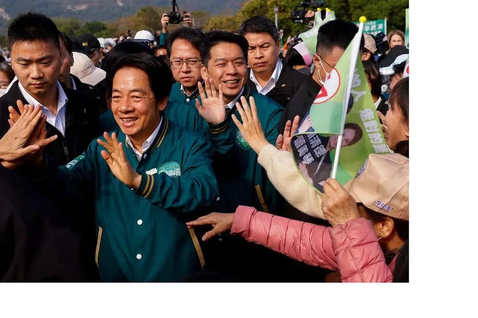 BERI SAINGAN: Calon Presiden Pilihan Raya Taiwan, Encik Lai Ching-te, mendapat sambutan hangat pengundi Taiwan tetapi beliau dikhuatiri akan mencetuskan ancaman keamanan jika menang dalam pemilihan pada hujung minggu ini. 
