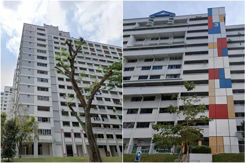 Penduduk di 3 Teck Whye Avenue dan 357 Yung An Road mesti menjalani ujian swab Covid-19. - Foto GOOGLE MAPS