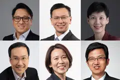 (Dari kiri, atas mengikut putaran jam) Encik Lau Peet Meng, Encik Lai Chung Han, Cik Lim Wan Yong, Encik Ng How Yue, Cik Lai Wei Lin dan Encik Augustin Lee adalah antara yang bakal memegang jawatan baru dalam perubahan pelantikan setiausaha tetap beberapa kementerian. 