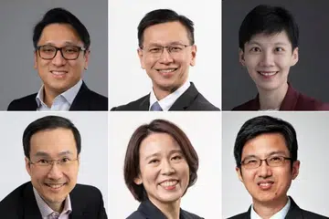 (Dari kiri, atas mengikut putaran jam) Encik Lau Peet Meng, Encik Lai Chung Han, Cik Lim Wan Yong, Encik Ng How Yue, Cik Lai Wei Lin dan Encik Augustin Lee adalah antara yang bakal memegang jawatan baru dalam perubahan pelantikan setiausaha tetap beberapa kementerian. 