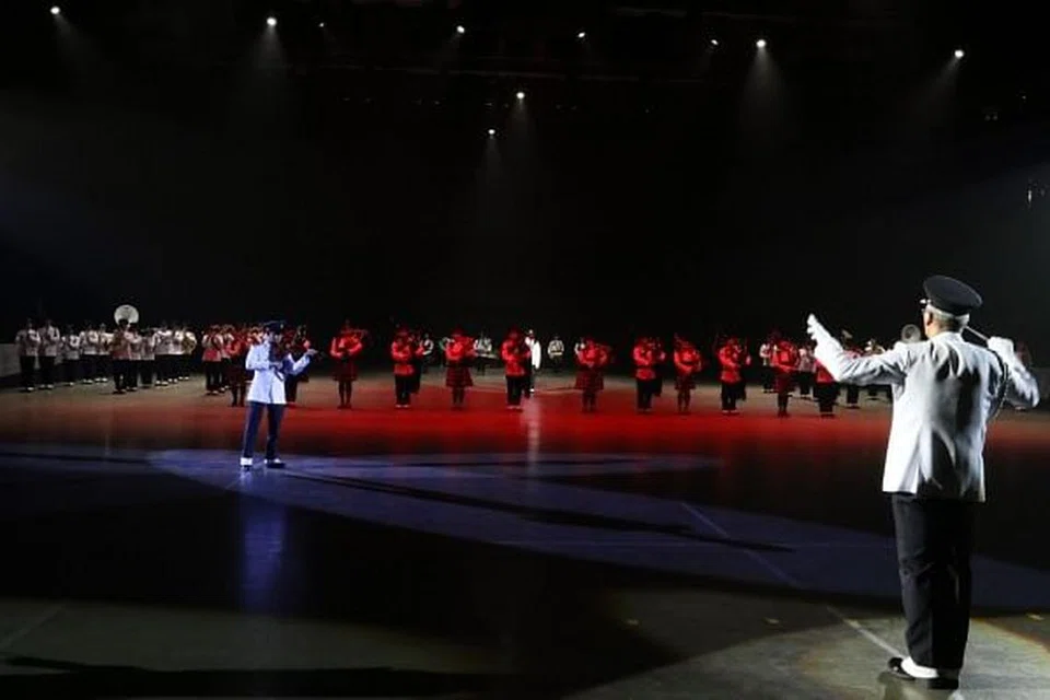 PAMER AKSI: Pancaragam SPF merupakan pancaragam pertama dari Asia yang membuat persembahan di acara Tatu Antarabangsa Royal Nova Scotia.