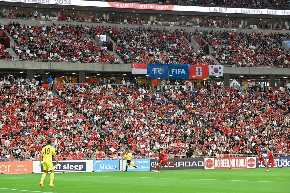Tiket bagi perlawanan Singapura menentang Korea Selatan di Stadium Negara, yang dapat menampung 55,000 penonton, pada 6 Jun telah habis dijual.