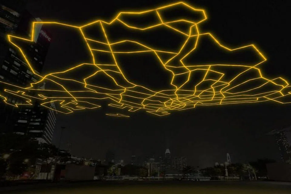 Gambaran artis bagi 'City Gazing Singapore'. FOTO: I LIGHT SINGAPORE