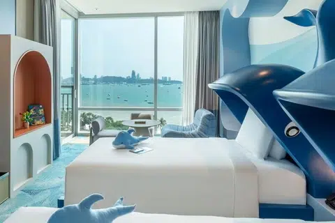 Dekorasi bilik kanak-kanak di Holiday Inn Pattaya pasti menarik perhatian si kecil.