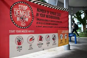 Sepanduk dipasang di sesetengah kawasan bagi  mengingatkan orang ramai agar peka tentang bahaya pembiakan nyamuk Aedes dan penyakit denggi disebabkan olehnya. 
