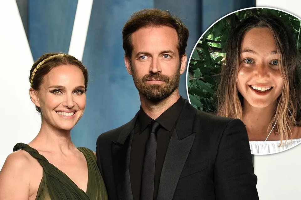 WUJUD ORANG KETIGA: Hubungan Natalie Portman (kiri) dan suaminya Benjamin Millepied (tengah) diancam keretakan dan mereka kini membawa haluan masing-masing kerana kehadiran aktivis alam sekitar, Camilla Etienne (gambar sisipan), yang jauh lebih muda.