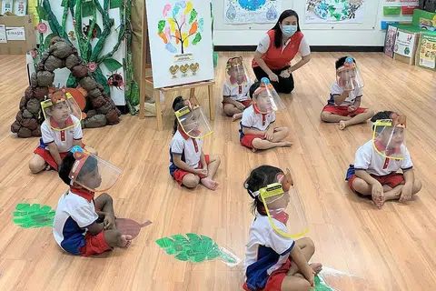 AKSES KEPADA PENDIDIKAN AWAL: Program Langkah Pertama Yayasan Temasek yang dilancarkan semalam dijangka memberi manfaat kepada 8,500 kanak-kanak PCF Sparkletots sepanjang masa tiga tahun. - Foto PCF SPARKLETOTS
