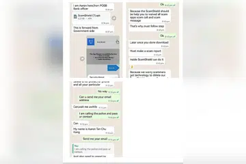 PENIPUAN BARU: Polis menasihati agar orang ramai tidak memuat turun aplikasi yang mencurigakan. - Foto PASUKAN POLIS SINGAPURA