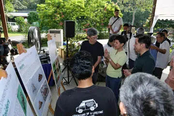 Singapore, Pulau Ubin, Alvin Tan, Indranee Rajah, scarab, beetle, kumbang
