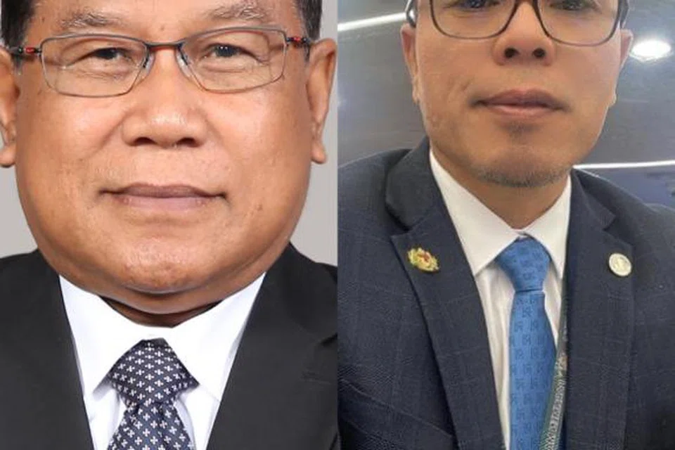 NYATA SOKONGAN: Dua Ahli Parlimen daripada Parti Pribumi Bersatu Malaysia (Bersatu), Encik Zahari Kechik (kiri) dan Encik Mohd Azizi Abu Naim (kanan), menyatakan sokongan terhadap kepimpinan Perdana Menteri, Datuk Seri Anwar Ibrahim.