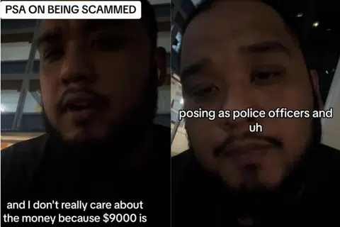 TERPEDAYA: Pengguna Tiktok yang dikenali sebagai Chanda menjelaskan beliau menjadi mangsa kepada skim penipuan samaran dan rugi $9,000.