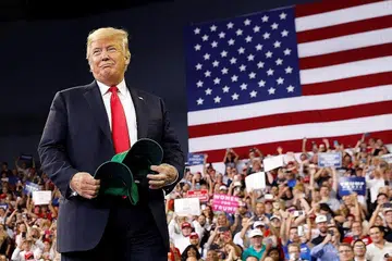 ENCIK DONALD TRUMP: Amerika berada dalam keadaan yang sangat tidak beruntung akibat diperlakukan "sangat teruk" oleh WTO selama bertahun-tahun. - Foto REUTERS