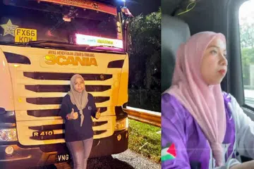 Malaysia, treler, pemandu wanita