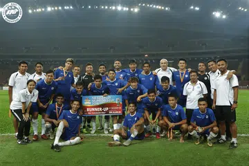 PIALA SULTAN SELANGOR 2018: Pasukan Pilihan Singapura bergambar selepas perlawanan Piala Sultan Selangor pada 25 Ogos 2018.