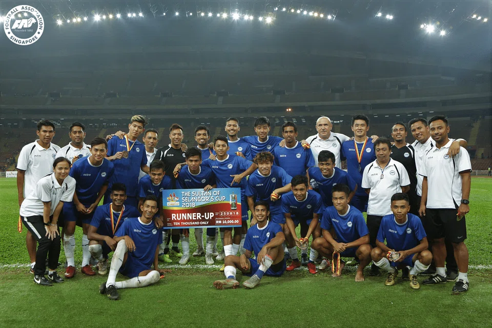 PIALA SULTAN SELANGOR 2018: Pasukan Pilihan Singapura bergambar selepas perlawanan Piala Sultan Selangor pada 25 Ogos 2018.