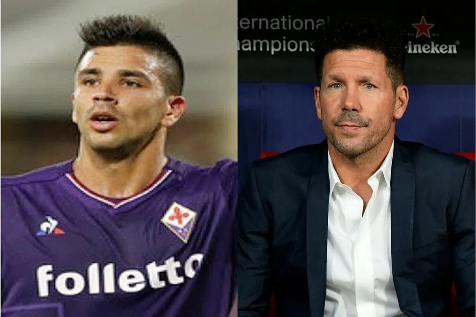 Anak: Giovanni Simeone, Bapa: Diego Simeone. - Foto AFP, fail