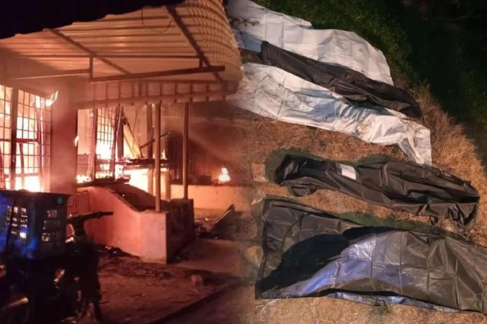 Lima beranak rentung selepas rumah sewa mereka di Kampung Berangan 6, Merlimau, Melaka, musnah dalam kebakaran pada awal pagi 13 Februari.
