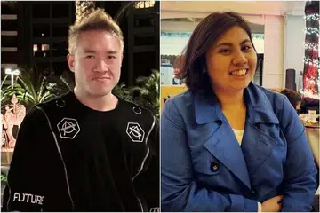 Warga Singapura, Cik Audrey Fang (kanan) bertemu dengan Mitchell Ong, di rangkaian temu janji sosial, kata dua rakan Cik Fang. 