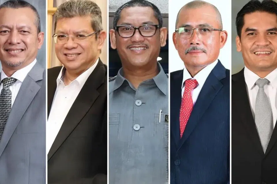 Antara calon yang akan merebut jawatan Naib Presiden Parti Pribumi Bersatu Malaysia (Bersatu) termasuk (dari kanan)  Datuk Dr Mohd Radzi Md Jidin; Datuk Seri Dr Ronald Kiandee; Datuk Seri Ahmad Faizal Azumu; Datuk Seri Saifuddin Abdullah dan Datuk Razali Idris. 