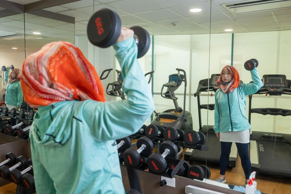 Cik Norma Yaacob bersenam tiga kali seminggu. 