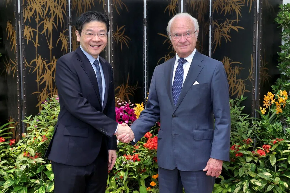 Perdana Menteri, Encik Lawrence Wong, bertemu dengan Raja Carl XVI Gustaf dari Sweden, pada 21 November.