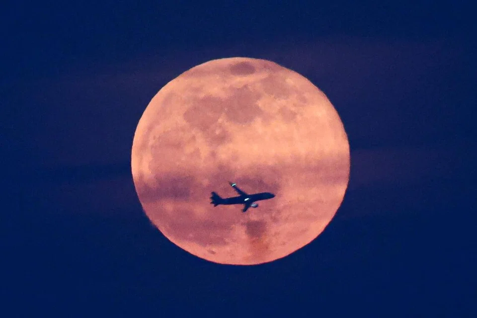 harvest moon, gardens by the bay, supermoon, 7 Okt, Singapura