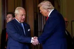 Presiden Amerika Syarikat, Encik Donald Trump bertemu Raja Charles semasa lawatan kenegaraan ke Britain pada September 2025.