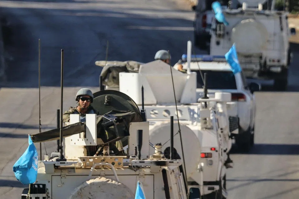 Kenderaan dari Pasukan Pendamai Pertubuhan Bangsa-Bangsa Bersatu (PBB) di Lebanon (Unifil) terus menjalankan rondaan dan pemantauan di Marjayoun di selatan Lebanon pada 12 Oktober meskipun keadaan semakin tegang di kawasan tersebut.