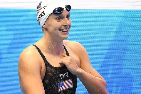 LEBIH KUAT: Juara Olimpik lima kali, Katie Ledekcy berkata ramai atlet yang keluar daripada sekatan pergerakan di negara masing-masing lebih "kuat" dari sebelumnya. - Foto AFP