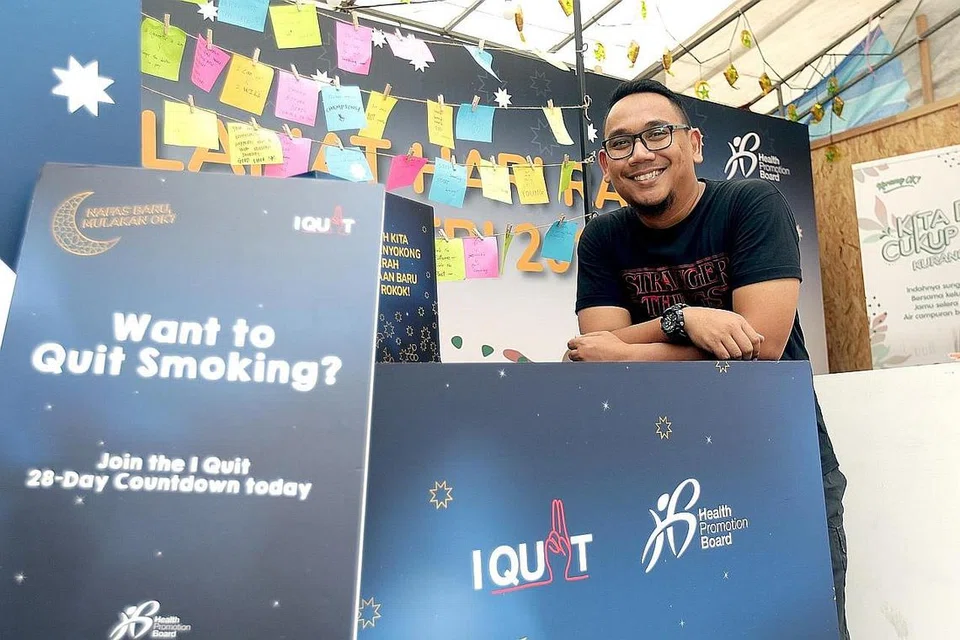 BERHENTI MEROKOK: Encik Shahreil Bakri mempunyai sejarah merokok selama 19 tahun dan kini beliau bebas rokok kerana program 'I Quit'. - Foto BH oleh ZHANG XUAN