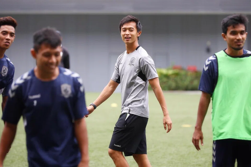 Ketua Jurulatih sementara Singa, Gavin Lee, di musim pertamanya bersama BG Tampines Rovers pada 2019. 