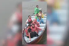 Encik Sayyid Muhammad Fariid Syed Amzah Alsagoff (dua dari atas) dan isterinya, Cik Sharifah Shafiqah Syed Ezzat (tiga dari bawah) antara lapan warga Singapura yang terlibat dalam kejadian bot laju terbalik ketika bercuti di Lagoi, Bintan, pada 31 Mei.