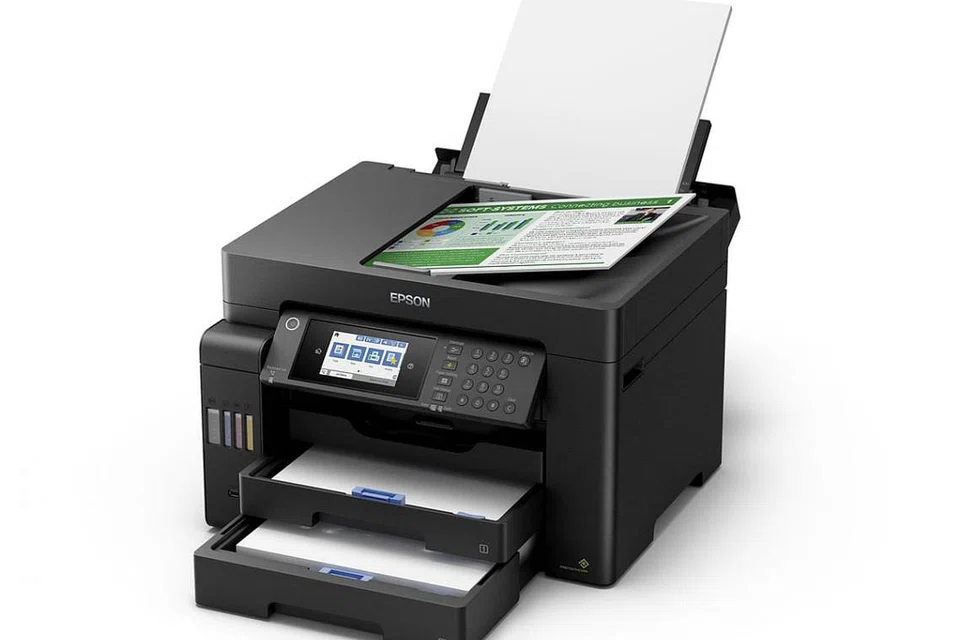 Epson EcoTank L15150 mempunyai beberapa ruang simpanan kertas.