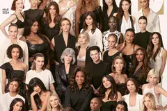 Muka depan British Vogue Mac 2024 menampilkan 40 ikon fesyen, filem dan muzik, termasuk model legenda Cindy Crawford, Naomi Campbell, Christy Turlington dan Linda Evangelista.