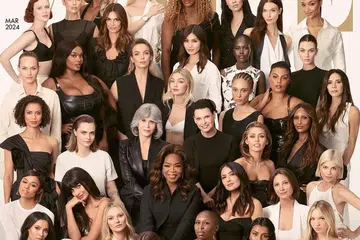 Muka depan British Vogue Mac 2024 menampilkan 40 ikon fesyen, filem dan muzik, termasuk model legenda Cindy Crawford, Naomi Campbell, Christy Turlington dan Linda Evangelista.