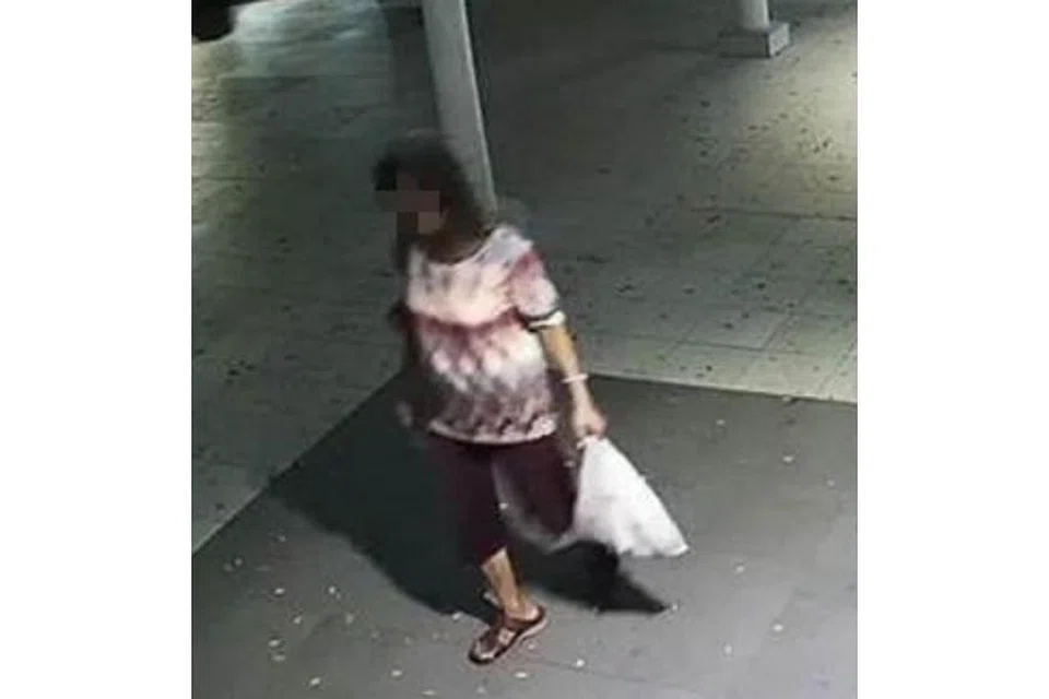 JEJAK ORANG HILANG: Seorang wanita dapat dijejaki dan dipastikan selamat dalam masa tiga jam selepas dilaporkan hilang, dengan bantuan kamera polis. - Foto PASUKAN POLIS SINGAPURA (SPF)