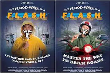 Selain poster kempen dan klip video sepanjang seminit, PUB berkata ia bekerjasama dengan syarikat seperti aplikasi tempahan pengangkutan CDG Zig, Grab dan platform Motorist untuk berkongsi panduan keselamatan banjir dengan pengguna.