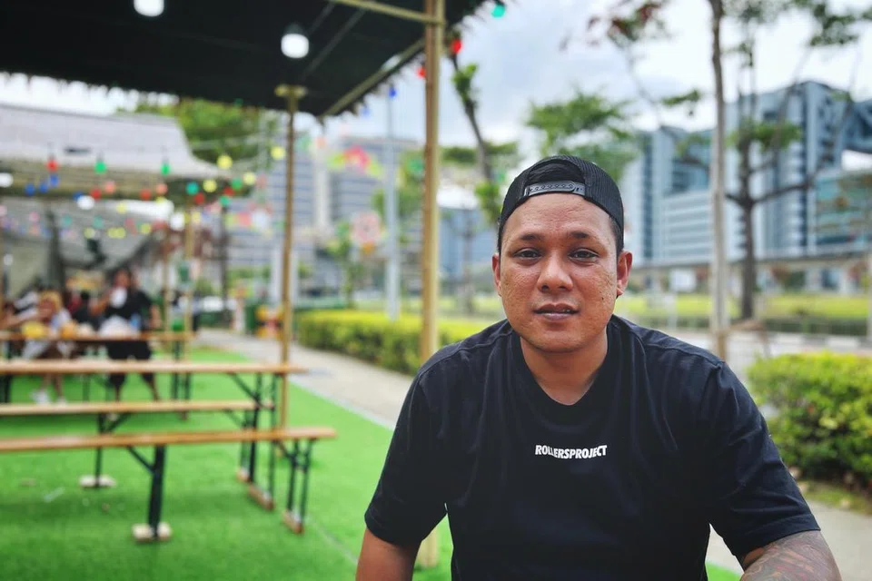 Encik Mohammad Hussin Said, pengasas Mango Bossku ketika ditemui Berita Harian di bazar Hari Raya Geylang Serai baru-baru ini.
