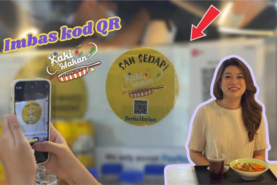 Imbas kod QR pada pelekat yang diedarkan kepada kedai makanan yang telah diulas oleh penulis Kaki Makan, Cik Dahlia Zulkifli, untuk mengakses laman mikro Kaki Makan.