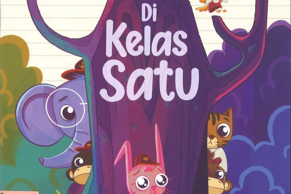 Di Kelas Satu
Nombor Panggilan: J P DEW
Sebuah buku bergambar yang menggambarkan perasaan kanak-kanak pada hari pertama di sekolah baru, bersama rakan-rakan baru serta guru baru.