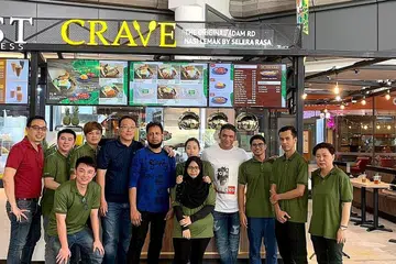 CAWANGAN TERBARU: Hasil usaha sama dengan Pezzo Group itu terlahirlah Crave - The Original Adam Rd Nasi Lemak by Selera Rasa yang kini mempunyai 27 cawangan di serata Singapura. Cawangan ke-27 dibuka di Our Tampines Hub (OTH) baru-baru ini.