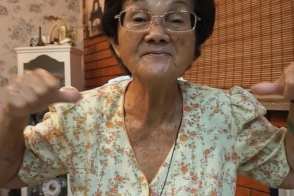 NENEK CANDI: Rose Cheam, nenek Adam Shamil, kelihatan lucu dan bersahaja dalam video muzik parodi 'I Am Me', yang boleh ditonton menerusi Facebook. - Foto LAMAN INSTAGRAM ADAM SHAMIL