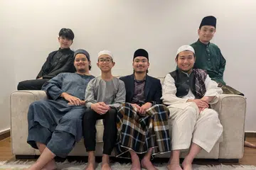 Jaabir Mohd Kamal, pelajar kuwait, hari raya