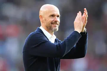MAHU NIKMATI PENGALAMAN: Meski berdepan dengan misi mencabar, ten Hag berkata United boleh melangkah ke Wembley dengan tenang dan penuh yakin. 