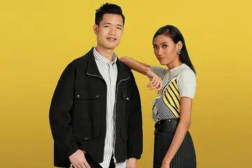 PENGALAMAN BARU: Siswa Maktab Seni Lasalle, Andy Gan, yang terdedah pada muzik sejak usia empat tahun mencuba nasib di 'Projek Lagu' bersama Aisha. - Foto MEDIACORP SURIA