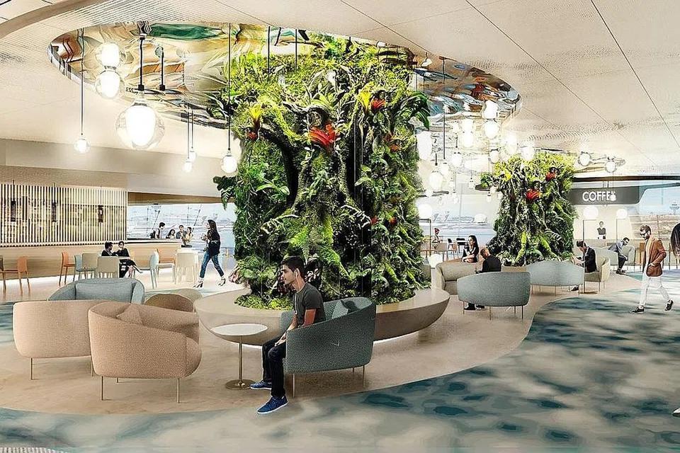 TAMBAH RUANG: Kerja peningkatan dan peluasan Terminal 2 (T2) di Lapangan Terbang Changi, yang bertujuan menambah ruang bagi tambahan lima juta penumpang setiap tahun, akan bermula selepas cuti Tahun Baru Cina. - Foto CAG