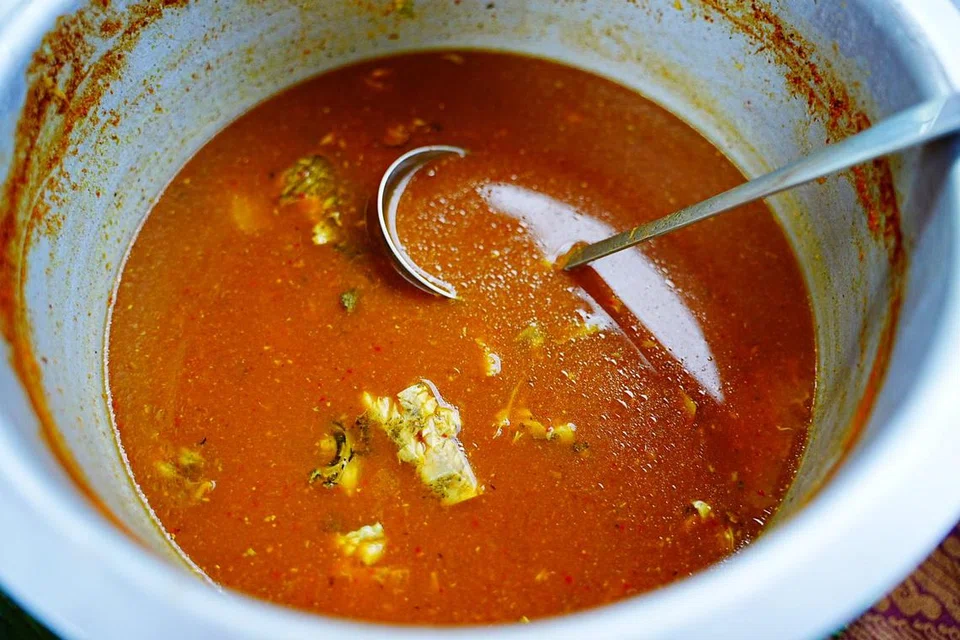 Gulai nanas ikan Semakau yang tidak menggunakan santan